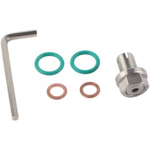 Bouchon de vidange surdimensionn&eacute; Piggyback en acier inoxydable, kits de r&eacute;paration de filetage de carter d'huile autotaraudeur avec cl&eacute; hexagonale,