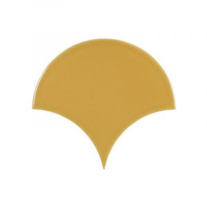 Carrelage mural faience effet rustique CRAQUELE Ecaille 17x15.5 cm Jaune - - bo&icirc;te de 0.50 m2