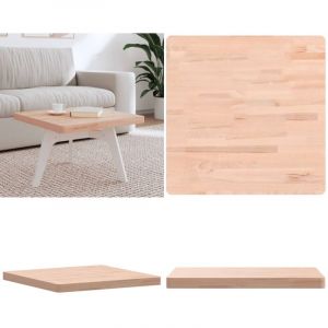Dessus de table 60x60x4 cm carré bois massif de hêtre - Dessus De Table - Plateau De Table - Table Basse - Bois Massif - Hêtre - Home & Living