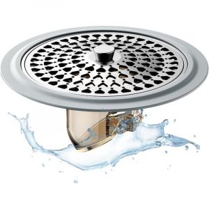 77 mm Filtre Cheveux Douche Magn&eacute;tique, Filtre Evier en Acier Inoxydable, Diam&egrave;tre Bonde Evier Cuisine, Bouche Evier, pour la Salle de Bain, la