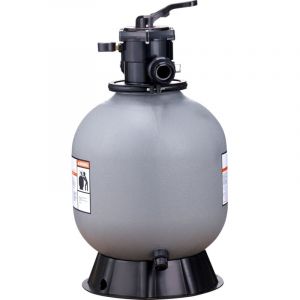 Mophorn - Filtre à sable 19 pouces, débit jusqu'à 45 gpm, système de filtration de piscine, vanne multi-ports à 7 voies, pour piscines hors sol et