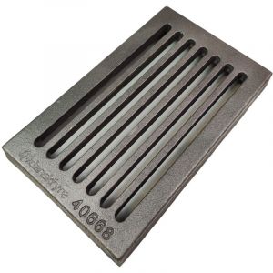 Grille &agrave; cendres pour po&ecirc;les &agrave; chemin&eacute;e &ndash; Fonte de haute qualit&eacute; &ndash; Dimensions 254 x 154 x 30 mm &ndash; Montage ultra-rapide &ndash; Kaminxpert