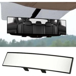R&eacute;troviseur de voiture, r&eacute;troviseur, accessoires de voiture r&eacute;troviseur panoramique &agrave; clipser, r&eacute;troviseur grand angle de 12 pouces, r&eacute;troviseur de