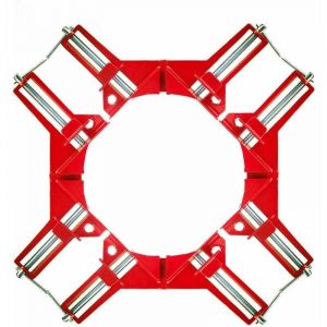 Lablanc - 90 Degrés à Angle Droit Pince, 4Pcs Machoire Etau D'Angle Reglable à Bois Ensemble, Serre Joint Angle Rouge Pour Cadre Multi Photo Wedge