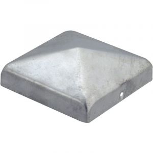 Wovar - Chapeau de poteau acier galvanis&eacute; pour poteaux 12x12 cm - Par