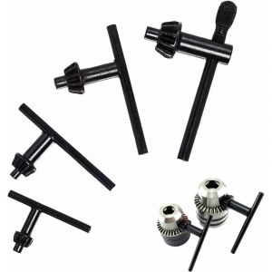 4 pièces Clé de Mandrin de Rechange, Clé de Mandrin Électrique, 10mm/ 13mm/ 16mm/ 20mm, Clé Univers pour Perceuse à Mandrin, pour Perceuse à