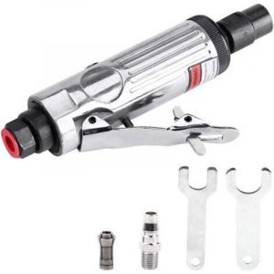 Vtizikl Meuleuse d'angle Pneumatique, Meuleuse Pneumatique à Faible Bruit, pour Outils de Moulage (Argent)