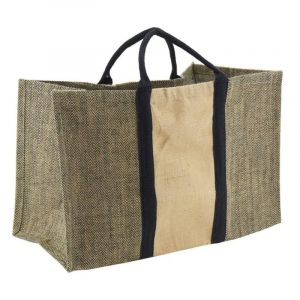 Sac à bûches en jute