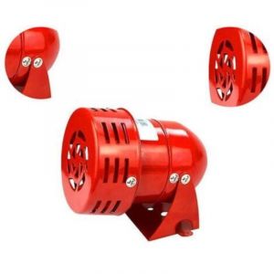 Sir&egrave;ne alarme 220V puissante sir&egrave;ne ext&eacute;rieure alarme 120dB rouge moteur fil Sirne m&eacute;tal corne industrie bateau alarme Ruikalucky,