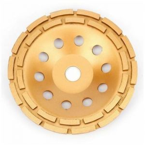 Meule diamantée 230 x 22,2 mm - Meule boisseau diamantée pour béton, granit, pierre, marbre, maçonnerie, brique, béton brut et meulage