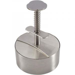 Presse &agrave; Burger, Presse &agrave; Hamburger 304 en Acier Inoxydable, Antiadh&eacute;sive Moule Steak Hach&eacute;, R&eacute;glable Hamburger Patty Maker, pour B&oelig;uf, L&eacute;gumes,
