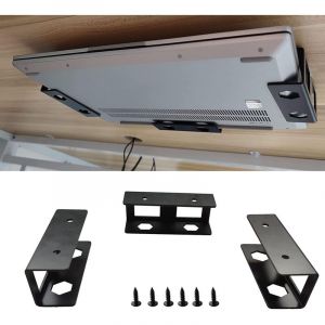 Support pour Ordinateur Portable sous Le Bureau, Support de Rangement en M&eacute;tal pour Ordinateur Portable sous Le Bureau avec Vis, Convient pour