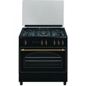 Cuisini&egrave;re Vitrokitchen RU9060B - Anthracite - Boutons Rotatif - Cuisini&egrave;re &agrave; gaz - 110L