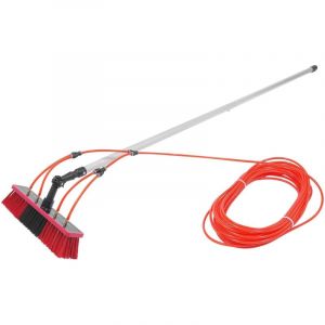 Barre télescopique de nettoyage de fenêtre - 8 m - Kit de brosses de nettoyage extensibles - 6 pièces - Avec brosse - Systèmes de nettoyage