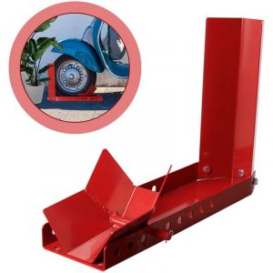 Hengda - Support béquille de moto arrière lève moto arrière sur roulettes Moto Roue avant bascule Chock Support de montage Rouge arrière moto