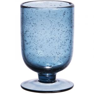 Table Passion - Verre &agrave; pied Gordes Bull&eacute; 25 cl bleu (lot de 6)