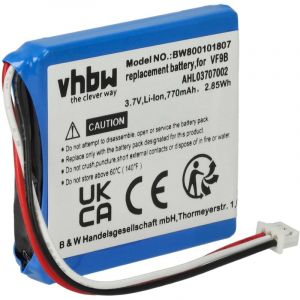 Vhbw - Batterie compatible avec TomTom Start, Start 20, Easy, 1EX00, Start 2, 4EX0.001.11 gps, appareil de navigation (770mAh, 3,7V, Li-ion)