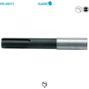 Porte-embout magn&eacute;tique avec circlips 1/4" SDS 78mm - 58511 - Leman