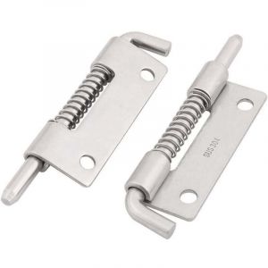 2PCS Loquet A Ressort Targette A Ressort Verrou de Porte Serrure Pour Meuble Portail Garage acier inox 304