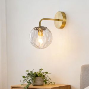 Applique murale sph&eacute;rique moderne, &eacute;clairage de miroir de salle de bain, lampe de table d&eacute;corative, lampe de chevet, culot E27