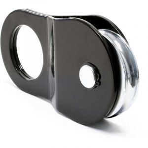 Poulie de mouflage ouvrante / deviation - 130 x 48 x 260 mm - Charge max. 10 t - Guide de c&acirc;ble Porte Treuil Bloc Snatch - Usage forestier Atelier