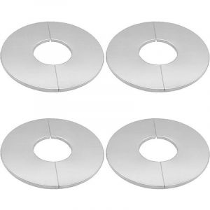 4 Pcs Rosace Robinet Mitigeur Douche, Rosace De Robinet Rosace De Douche Cache Tuyau En Acier Inoxydable Cache Tuyau Radiateur, Pour Robinets,