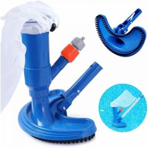 Aspirateur Piscine Hors Sol, Aspirateur Nettoyage Piscine Portable avec Sac Sable y Brosse, Piscine Accessoire pour Bassine &Eacute;tang Fontaine(sans