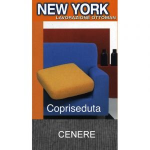 Housse de canap&eacute; New York Cenere - Tissu extensible c&ocirc;tel&eacute; anti-boulochage - Fabriqu&eacute; en Italie housse de si&egrave;ge 1 si&egrave;ge 60x60