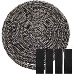Joint Insert Cheminée 6mmx2.5m,Joint Plat Pour Insert,Joint Pour Insert Cheminee,Joint Pour Poele a Bois Pour Cheminée,Porte de Four,Joint Vitre