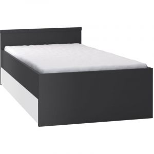 Lit 90x200cm avec tiroir de lit Vox Young User Noir