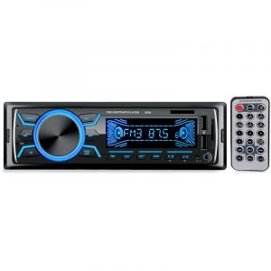 Autoradio Bluetooth Poste Radio Voiture,1Din Radio de Voiture, 4x60W Auto Radio 7Couleurs fm Stéréo Radio USB/SD/AUX/EQ/Lecteur MP3 autoradio Pioneer