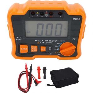 ZVD - Megohmmètre testeur d'isolation numérique compteur de résistance lcd 1999 comptes pour la mesure