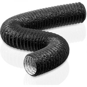 Tuyau de Ventilation 150 mm, 3 m Tuyau d'Evacuation en PVC Aluminium Gaine de Ventilation pour Extracteur d'Air, Climatisation, S&egrave;che-linge, Hotte,