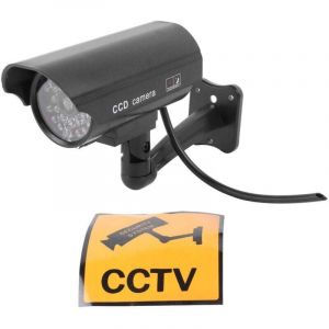 Cam&eacute;ras Factices pour Ext&eacute;rieur & Int&eacute;rieur, Fausse Cam&eacute;ra de Surveillance CCTV avec LED Clignotante ,Cam&eacute;ra de vid&eacute;osurveillance factice -ANPVIZ