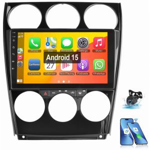 Autoradio Android 15 Pour Mazda 6 GY GG 2002-2007 GPS Wi-Fi FM RDS EQ 2+64G CAM