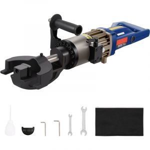 Mophorn - Cintreuse hydraulique électrique pour barres d'armature 1500 w, 12-22 mm, portable, acier haute puissance, chantier, 220 v, avec mallette à
