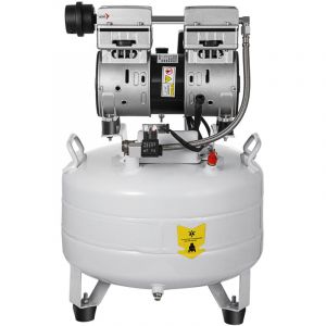 Mophorn - Compresseur d'air vertical de 6,6 gallons, ultra silencieux, sans huile, réservoir de 30 l, compresseur silencieux à faible bruit de 850 w