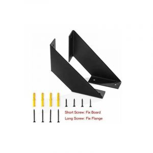 Linghhang - 4 Pcs Equerre Etagere Murale, Equerre Metal de étagère Robuste, Equerre Fer Forge pour Etageres Bricolage 15cm