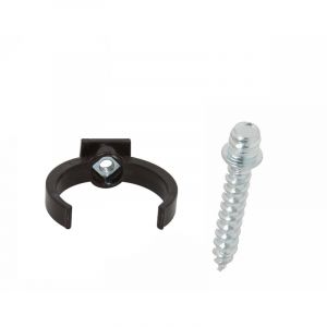 Ensemble de 1 collier tube de descente &Oslash;50 Marron + Vis 7x40 mm - Arcanaute