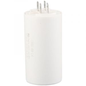 Condensateur de d&eacute;marrage cylindrique CBB60, 250 V CA, 80 &micro;F, 50/60 Hz, pour pompe &agrave; moteur