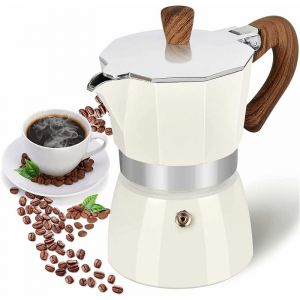 Machine à expresso 3 tasses à expresso Moka，Machine à café cubaine manuelle en aluminium de qualité supérieure Moka