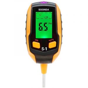 PH-M&egrave;tre du Sol, Testeur De PH du Sol 4 en 1 Num&eacute;rique, Testeur D'humidit&eacute; du Sol-lumi&egrave;re-pH-temp&eacute;rature, Kits d'outils de Jardinage pour Le Soin des