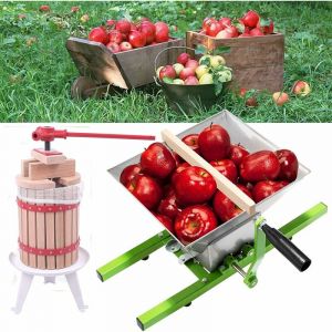Yardin - Moulin à raisins Presse à pommes Moulin à fruits Presse à baies Presse à vin Moulin à fruits Presse à broche Moulin à purée avec manivelle