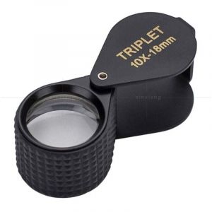 10x 18 Loupe Bijoux Loupe Lumi&egrave;re Achromatique Optique Verre Poche Gemme Loupe Outil Bijoutier, Timbre Philat&eacute;liste, Pi&egrave;ce Numismatique