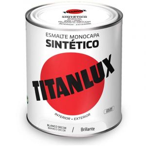 Titanlux - mail Synthétique Monocouche Blanc Brillant Decoration 750ml 5809019