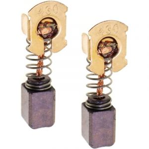 Lot de 2 balais de charbon de rechange CB-430 pour meuleuse d'angle Makita 18 V LXT DGA452 DGA452Z