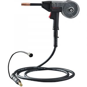 VEVOR Pistolet a Bobine avec Cable 3 m 200 A Compatible avec Soudeuses MIG W Weldpro MlG200GDsv200 MIG155GD, pour Fils de Soudage Fourres, Solides,