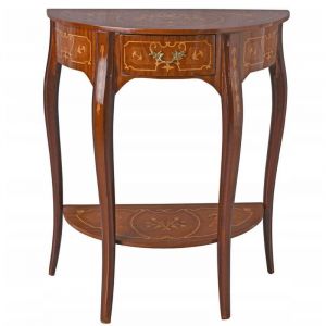 Console murale en bois marron baroque