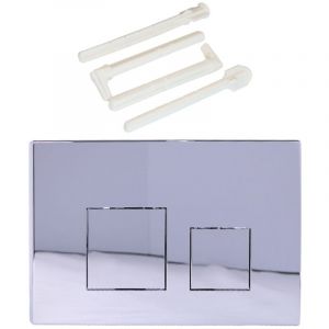 Plaque de commande WC suspendu – Compatible Geberit Sigma 20, UP300 & UP320 – Plaque de déclenchement Geberit pour chasse d’eau double, silencieuse,