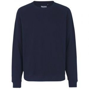 Sweat mixte en coton bio bross&eacute; Neutral Bleu Marine m